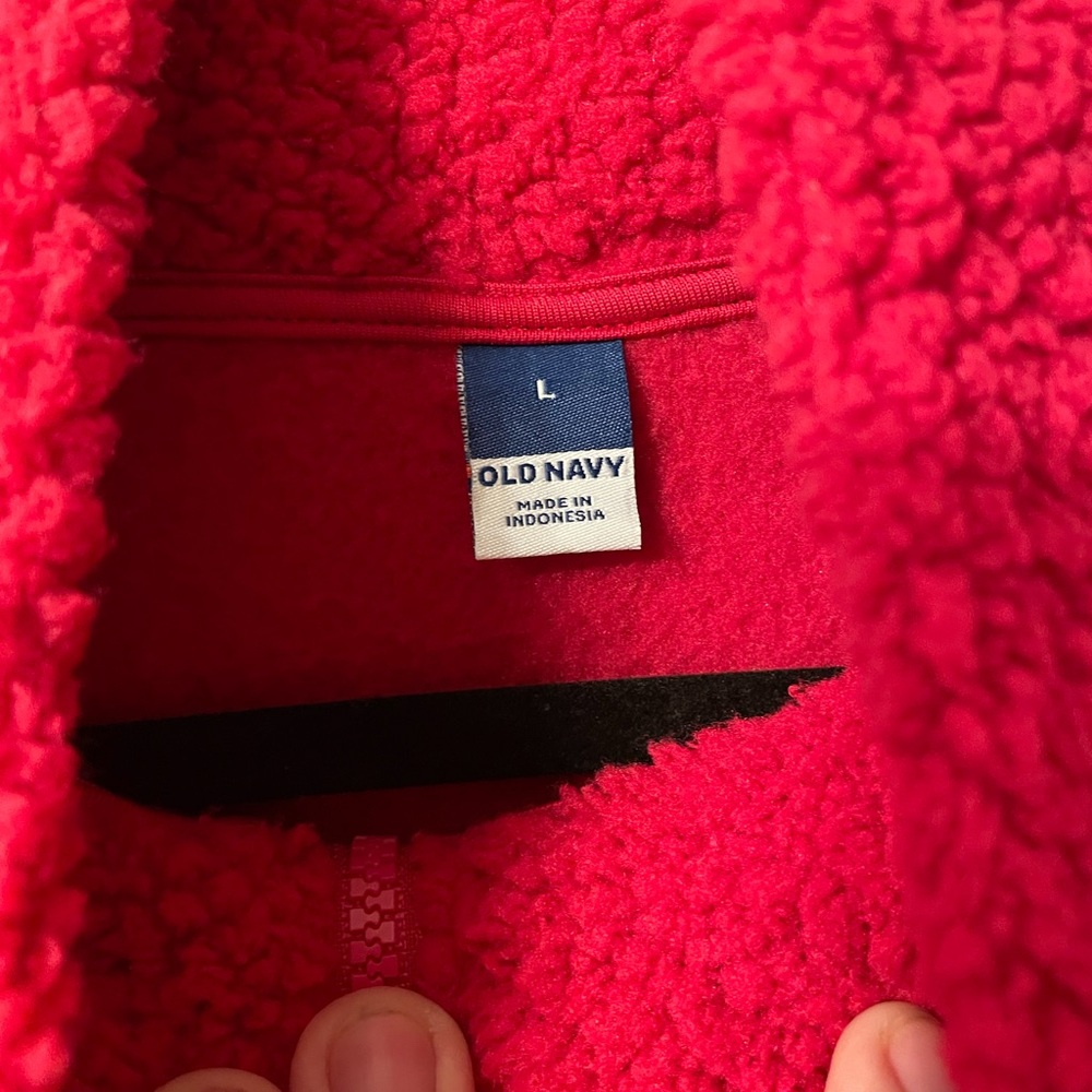 Old Navy Vibrant hot pink Fleece Jacket - Picture 2 of 4